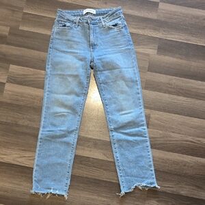 Just Black Women's Light Blue Straight Leg Jeans